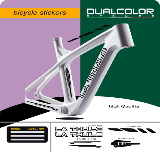 DualColor imprime VTT cadre autocollants Protection pour cadre de vélo Film de protection vtt VTT B0064