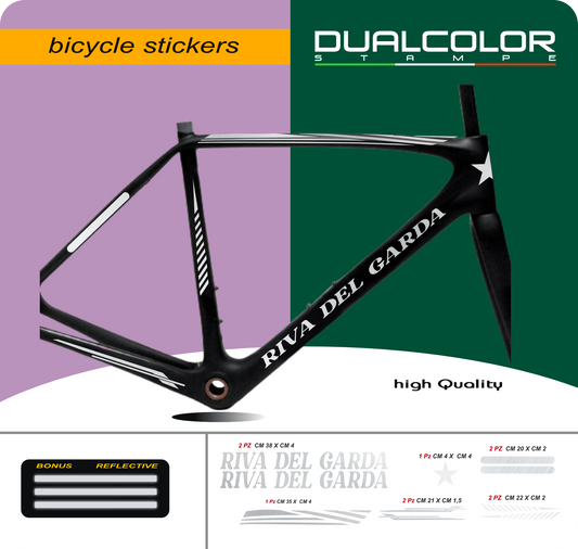 DualColor imprime VTT cadre autocollants Protection pour cadre de vélo Film de protection vtt VTT B0064