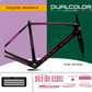 DualColor Prints MTB Frame Stickers Protección para cuadro de bicicleta Película protectora MTB Mountain Bike B0064