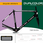 DualColor Prints MTB Frame Stickers Protección para cuadro de bicicleta Película protectora MTB Mountain Bike B0064