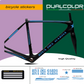 DualColor Prints MTB Frame Stickers Protección para cuadro de bicicleta Película protectora MTB Mountain Bike B0064