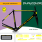 Dual Color Prints MTB Rahmen aufkleber Fahrrad rahmen Schutz folie MTB Mountainbike B0064