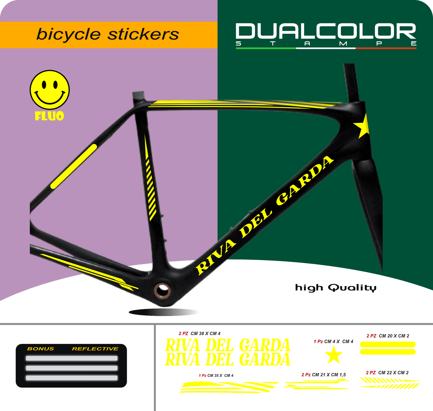 Set 10 Adesivi Stickers Decal Telaio Bici Bicicletta adesivi telaio mtb Universale Frame Protezione COD. B0183