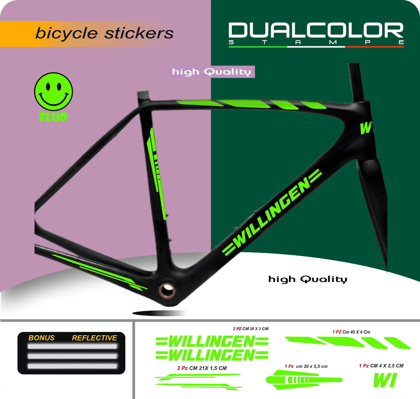 DualColor Prints MTB Frame Stickers Bescherming voor Fietsframe Beschermfolie MTB Mountainbike B0064