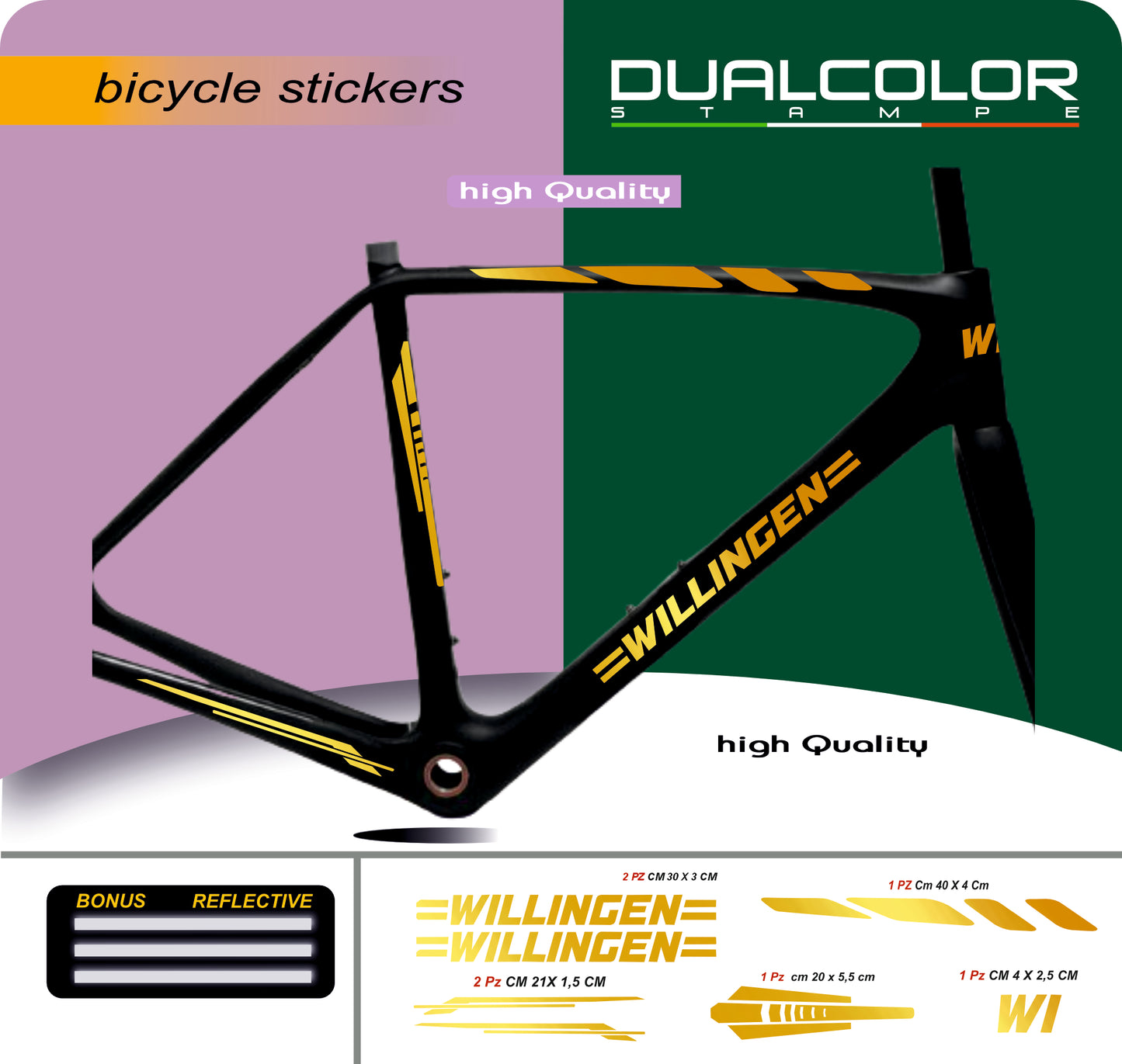 Set 7 Adesivi Stickers Decal Telaio Bici Bicicletta adesivi telaio mtb Universale Frame Protezione COD. B0186