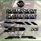 Dual Color Prints MTB Rahmen aufkleber Fahrrad rahmen Schutz folie MTB Mountainbike B0064