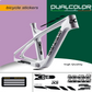 Dual Color Prints MTB Rahmen aufkleber Fahrrad rahmen Schutz folie MTB Mountainbike B0064