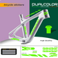 Dual Color Prints MTB Rahmen aufkleber Fahrrad rahmen Schutz folie MTB Mountainbike B0064
