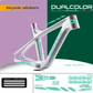 Dual Color Prints MTB Rahmen aufkleber Fahrrad rahmen Schutz folie MTB Mountainbike B0064