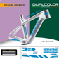 Dual Color Prints MTB Rahmen aufkleber Fahrrad rahmen Schutz folie MTB Mountainbike B0064