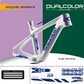 Dual Color Prints MTB Rahmen aufkleber Fahrrad rahmen Schutz folie MTB Mountainbike B0064
