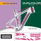 Dual Color Prints MTB Rahmen aufkleber Fahrrad rahmen Schutz folie MTB Mountainbike B0064