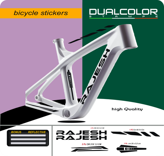 DualColor imprime VTT cadre autocollants Protection pour cadre de vélo Film de protection vtt VTT B0064