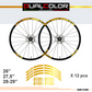 DualColorStampe Adesivi Cerchi Bici 26'' - 27,5'' - 28-29'' Pollici Ruota Bici MTB Bike Stickers Cerchi MTB BDC Stelle stars start B0210