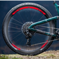 DualColorStampe Adesivi Cerchi Bici 26'' - 27,5'' - 28-29'' Pollici Ruota Bici MTB Bike Stickers Cerchi MTB BDC Stelle stars start B0210