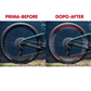 DualColorStampe Adesivi Cerchi Bici 26'' - 27,5'' - 28-29'' Pollici Ruota Bici MTB Bike Stickers Cerchi MTB BDC Stelle stars start B0210