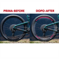 DualColorStampe Adesivi Cerchi Bici 26'' - 27,5'' - 28-29'' Pollici Ruota Bici MTB Bike Stickers Cerchi MTB BDC Stelle stars start B0210