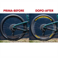 DualColorStampe Adesivi Cerchi Bici 26'' - 27,5'' - 28-29'' Pollici Ruota Bici MTB Bike Stickers Cerchi MTB BDC Stelle stars start B0210