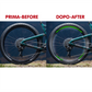 DualColorStampe Adesivi Cerchi Bici 26'' - 27,5'' - 28-29'' Pollici Ruota Bici MTB Bike Stickers Cerchi MTB BDC Stelle stars start B0210
