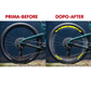 DualColorStampe Adesivi Cerchi Bici 26'' - 27,5'' - 28-29'' Pollici Ruota Bici MTB Bike Stickers Cerchi MTB BDC Stelle stars start B0210