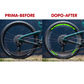 DualColorStampe Adesivi Cerchi Bici 26'' - 27,5'' - 28-29'' Pollici Ruota Bici MTB Bike Stickers Cerchi MTB BDC Stelle stars start B0210