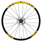DualColorStampe Adesivi Cerchi Bici 26'' - 27,5'' - 28-29'' Pollici Ruota Bici MTB Bike Stickers Cerchi MTB BDC Stelle stars start B0210