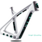 Kit 16 Adesivi Protettivi Bici Nero e Verde acqua| MTB, Corsa, Fat Bike, E-Bike B0221