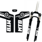 Adesivi Forcella MTB – Sticker Resistenti per Ammortizzatori Anteriori – Decalcomanie Vinile Impermeabili per Mountain Bike – Tuning Bici Personalizzato B0223
