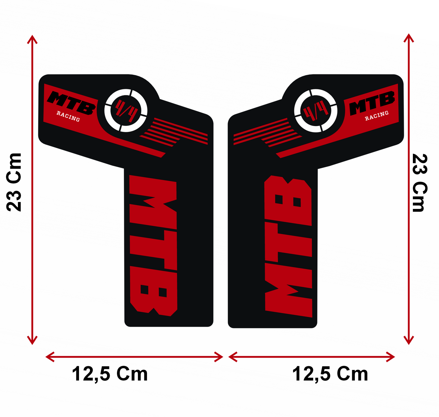 Adesivi Forcella MTB – Sticker Resistenti per Ammortizzatori Anteriori – Decalcomanie Vinile Impermeabili per Mountain Bike – Tuning Bici Personalizzato B0223