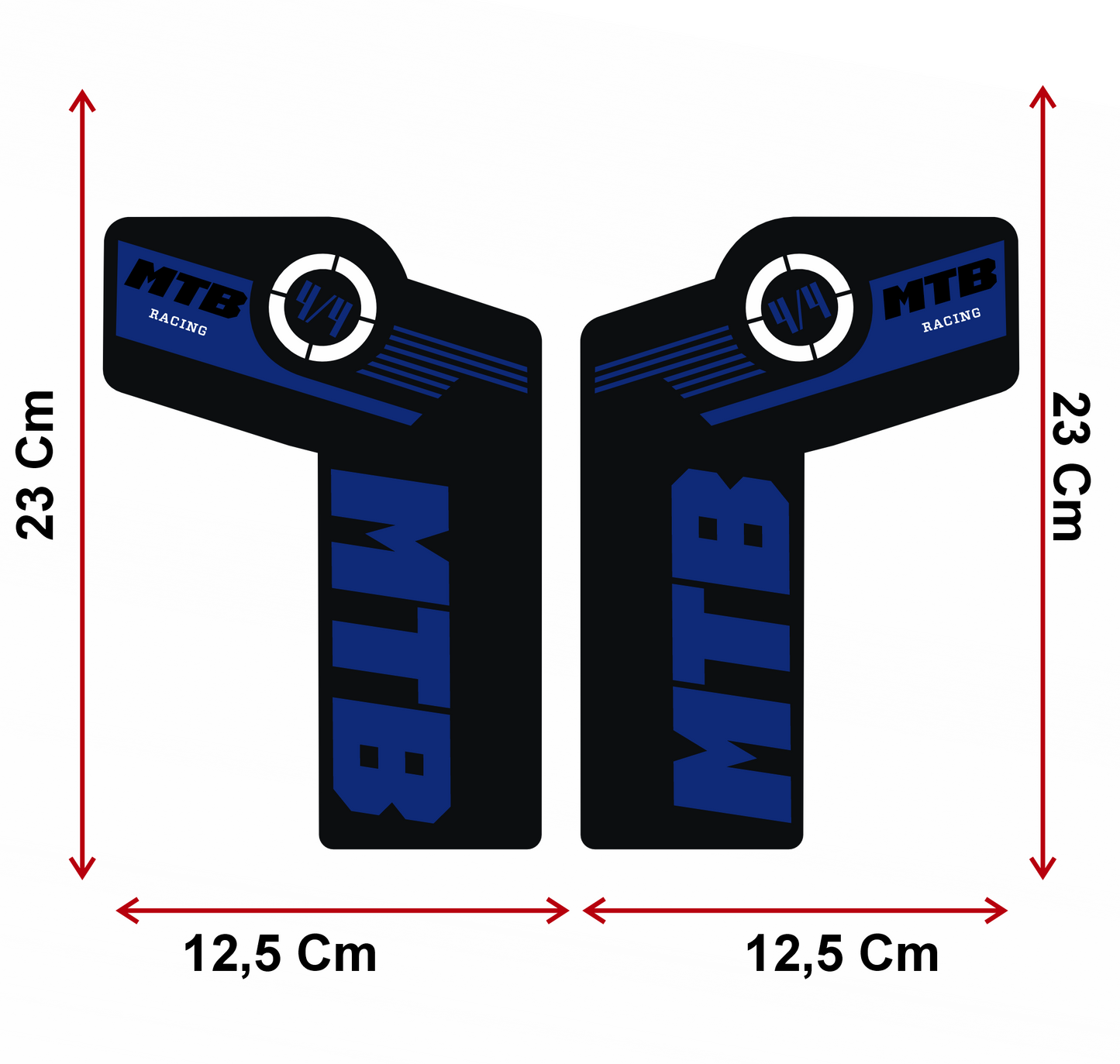 Adesivi Forcella MTB – Sticker Resistenti per Ammortizzatori Anteriori – Decalcomanie Vinile Impermeabili per Mountain Bike – Tuning Bici Personalizzato B0223