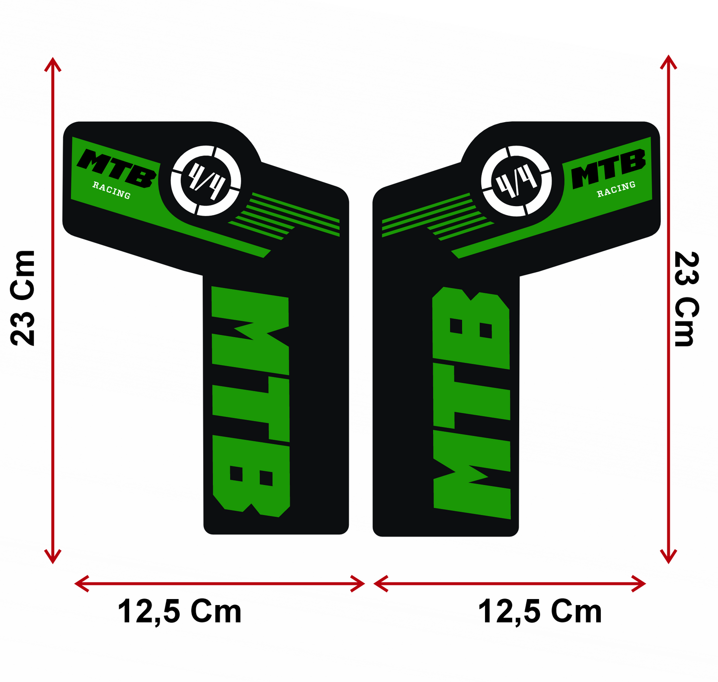 Adesivi Forcella MTB – Sticker Resistenti per Ammortizzatori Anteriori – Decalcomanie Vinile Impermeabili per Mountain Bike – Tuning Bici Personalizzato B0223