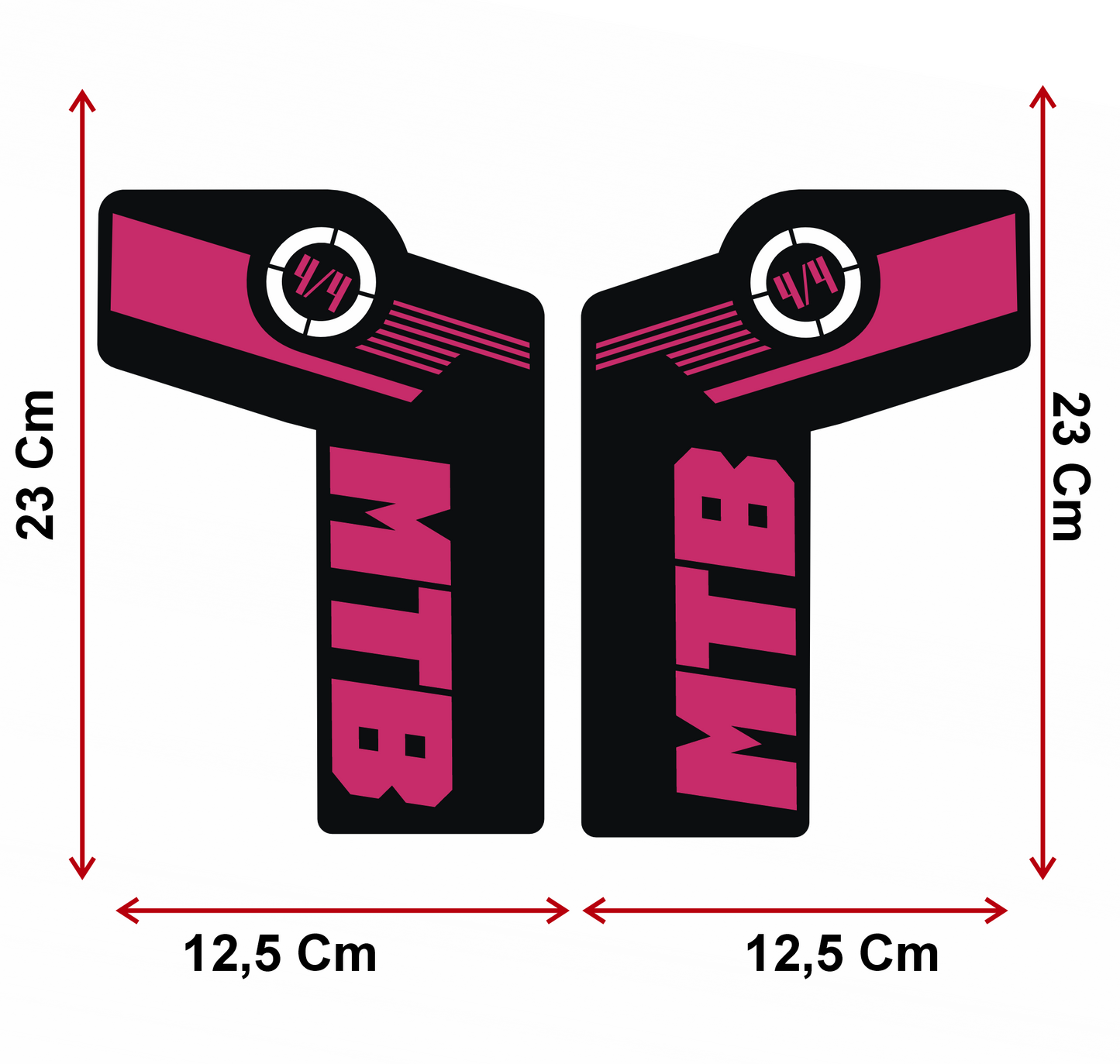 Adesivi Forcella MTB – Sticker Resistenti per Ammortizzatori Anteriori – Decalcomanie Vinile Impermeabili per Mountain Bike – Tuning Bici Personalizzato B0223