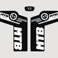 Adesivi Forcella MTB – Sticker Resistenti per Ammortizzatori Anteriori – Decalcomanie Vinile Impermeabili per Mountain Bike – Tuning Bici Personalizzato B0223