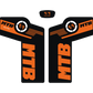 Adesivi Forcella MTB – Sticker Resistenti per Ammortizzatori Anteriori – Decalcomanie Vinile Impermeabili per Mountain Bike – Tuning Bici Personalizzato B0223