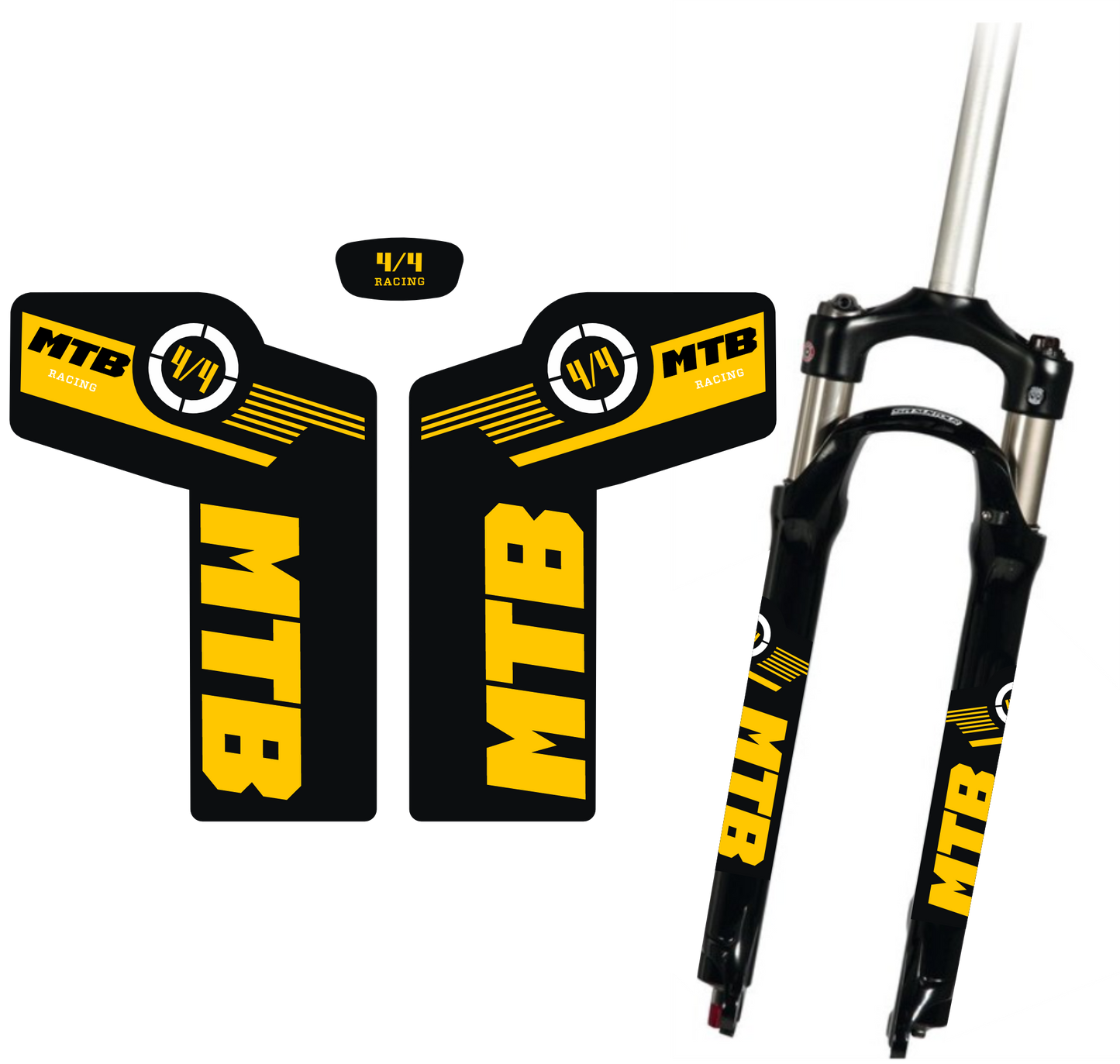 Adesivi Forcella MTB – Sticker Resistenti per Ammortizzatori Anteriori – Decalcomanie Vinile Impermeabili per Mountain Bike – Tuning Bici Personalizzato B0223