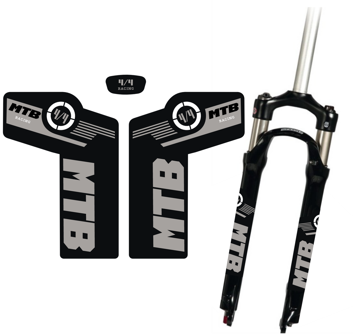 Adesivi Forcella MTB – Sticker Resistenti per Ammortizzatori Anteriori – Decalcomanie Vinile Impermeabili per Mountain Bike – Tuning Bici Personalizzato B0223
