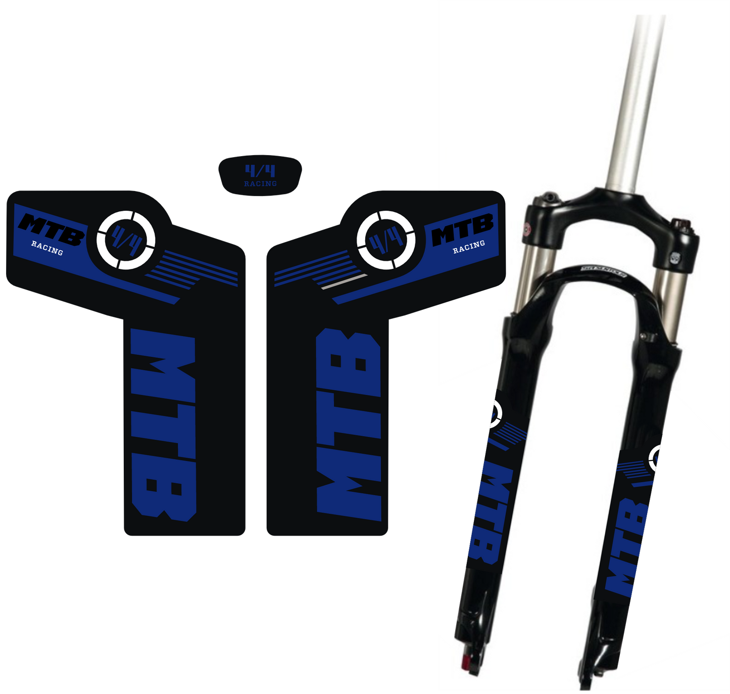 Adesivi Forcella MTB – Sticker Resistenti per Ammortizzatori Anteriori – Decalcomanie Vinile Impermeabili per Mountain Bike – Tuning Bici Personalizzato B0223
