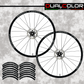 Adesivi Cerchi MTB 26'' 27,5'' 28-29'' – Set 16 Stickers Ruota Mountain Bike | Cod. B0224