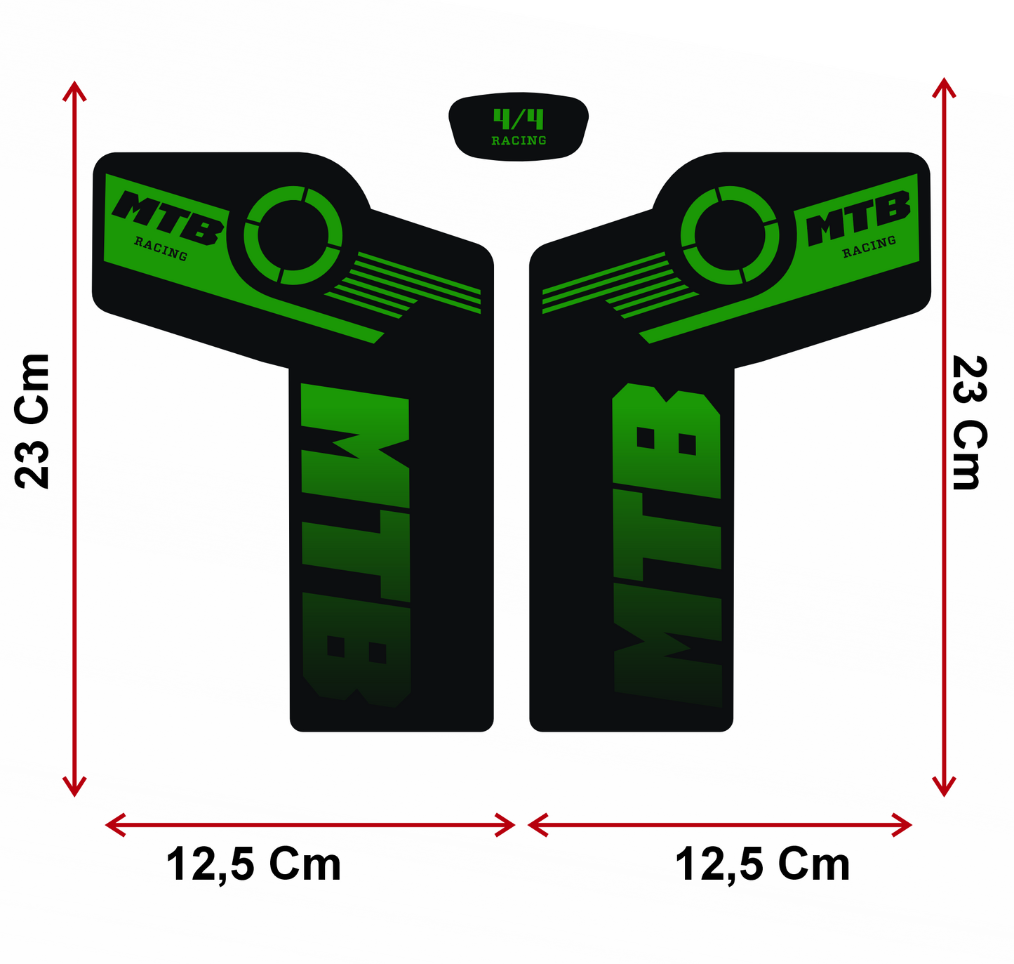 Adesivi Forcella MTB Impermeabili – Decalcomanie Resistenti per Ammortizzatori Anteriori – Tuning Bici Personalizzato B0225