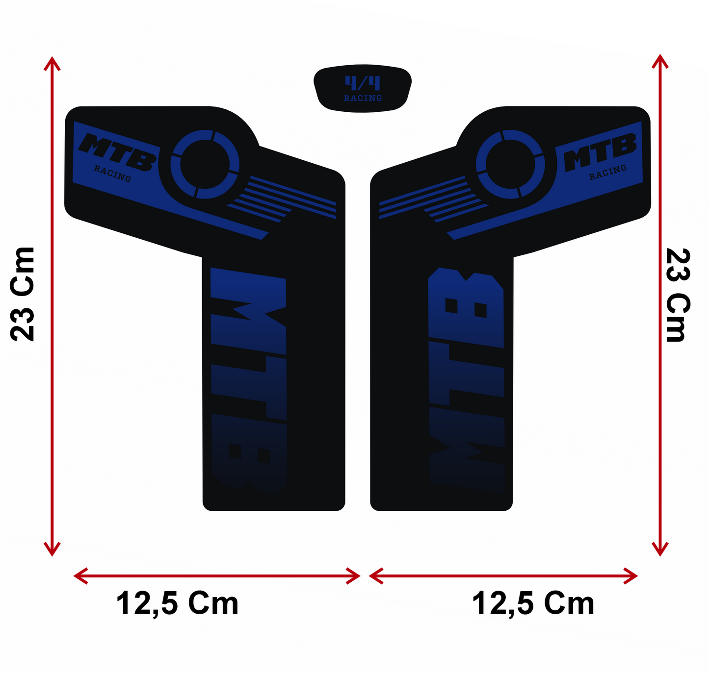 Adesivi Forcella MTB Impermeabili – Decalcomanie Resistenti per Ammortizzatori Anteriori – Tuning Bici Personalizzato B0225