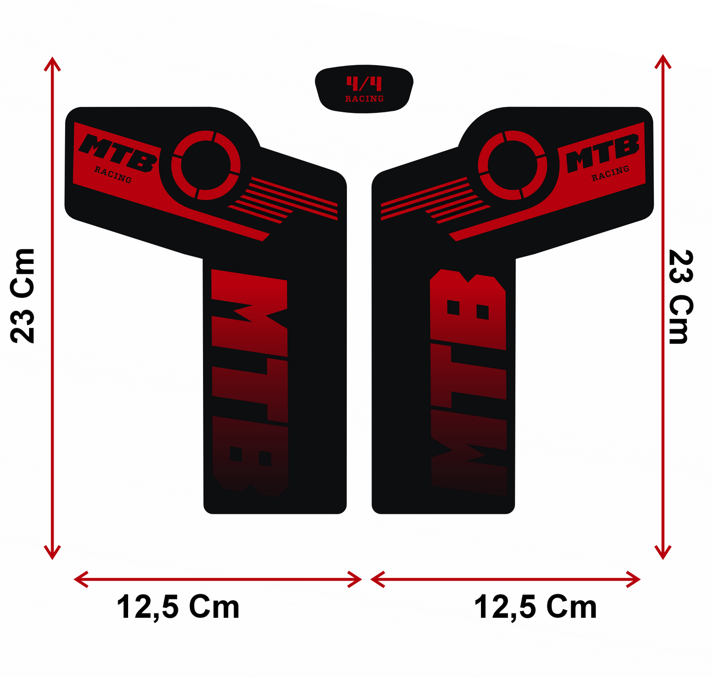 Adesivi Forcella MTB Impermeabili – Decalcomanie Resistenti per Ammortizzatori Anteriori – Tuning Bici Personalizzato B0225