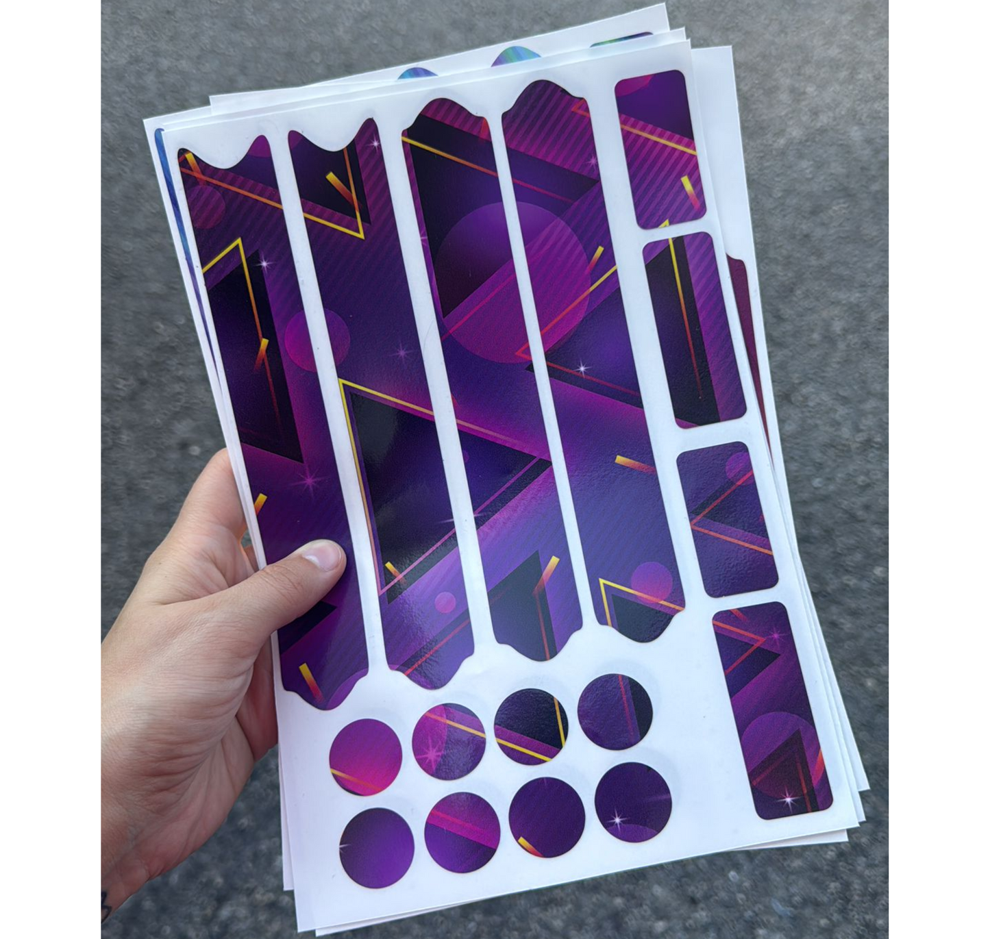 Protezione Telaio Bici Rosa - Kit 16 Adesivi Universali per MTB, BDC e Bici Bimbo B0229