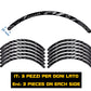 MTB-fietsvelgstickers 26'' - 27,5'' - 28-29'' inch MTB-fietswielstickers MTB-racevelgen COD. B0141