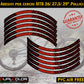 MTB-fietsvelgstickers 26'' - 27,5'' - 28-29'' inch MTB-fietswielstickers MTB-racevelgen COD. B0141