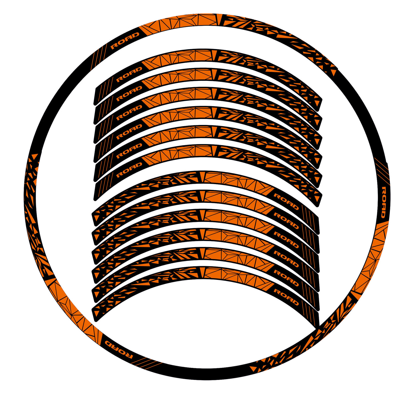 MTB-fietsvelgstickers 26'' - 27,5'' - 28-29'' inch MTB-fietswielstickers MTB-racevelgen COD. B0141