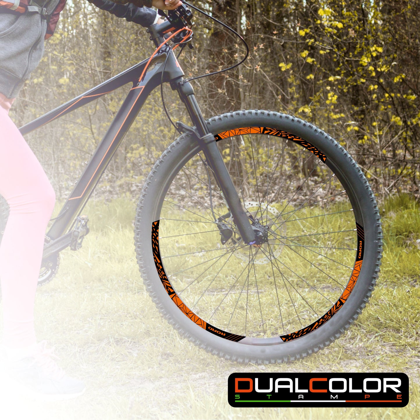 MTB-fietsvelgstickers 26'' - 27,5'' - 28-29'' inch MTB-fietswielstickers MTB-racevelgen COD. B0141