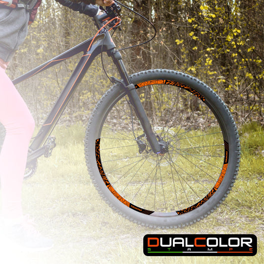 MTB-fietsvelgstickers 26'' - 27,5'' - 28-29'' inch MTB-fietswielstickers MTB-racevelgen COD. B0141