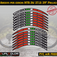 MTB-fietsvelgstickers 26'' - 27,5'' - 28-29'' inch MTB-fietswielstickers MTB-racevelgen COD. B0141