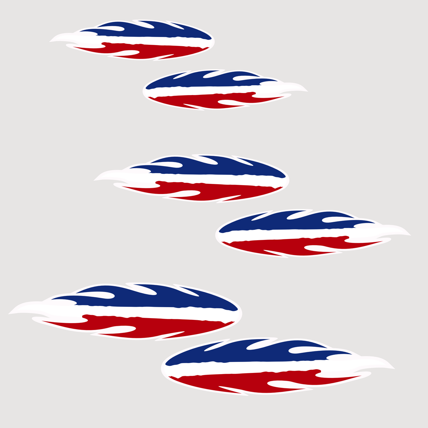 DualColorStampe Adesivi Stickers Bandiera Francese Francia Tuning Sport Racing 6 Unità | Adesivo per Auto Moto Scooter Quad Caschi | Resistenti alla Pioggia e al Sole C0092