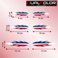 DualColorStampe Adesivi Stickers Bandiera Francese Francia Tuning Sport Racing 6 Unità | Adesivo per Auto Moto Scooter Quad Caschi | Resistenti alla Pioggia e al Sole C0092